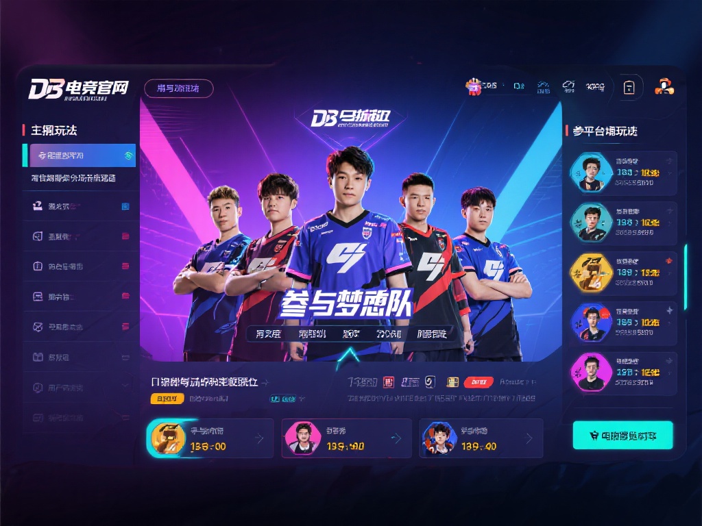 战队组建，共筑梦之队
玩家还可以通过DB电竞官网